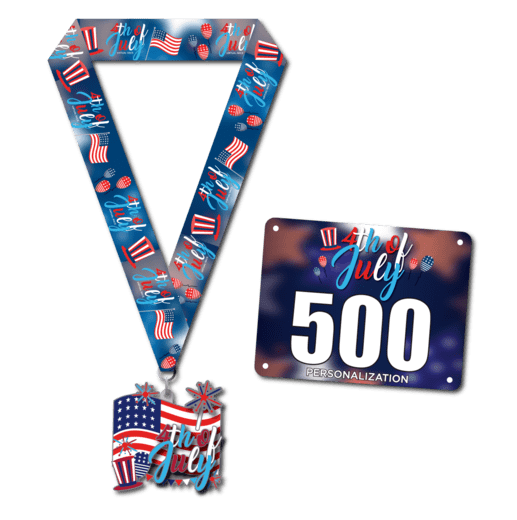 July 4th Medal and Bib