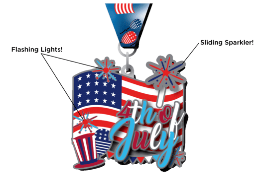 4th of July 4" Medal
